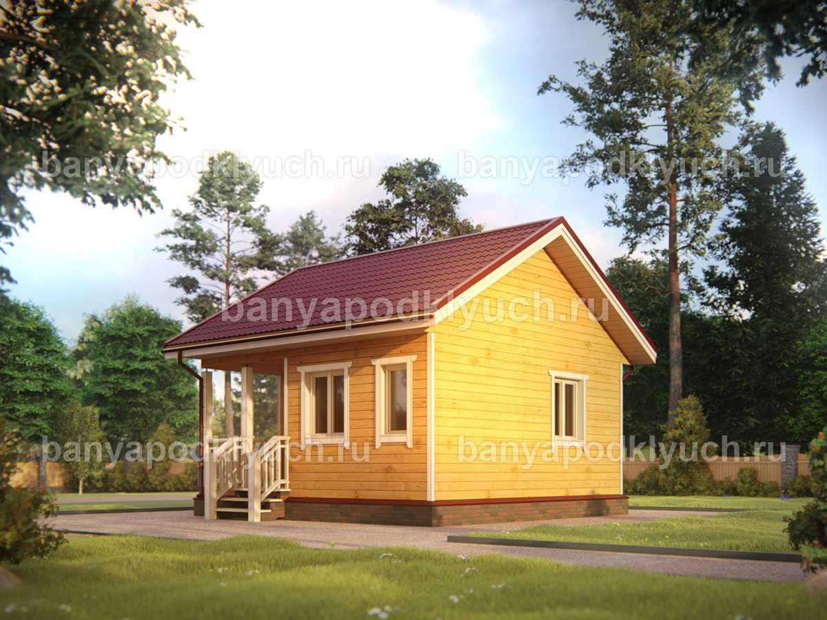 Баня из бруса 6x6 м Баня из бруса 6x6 м